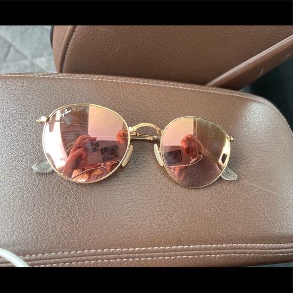 Ray-Ban gold/pink flash sunglasses - Picture 2 of 6
